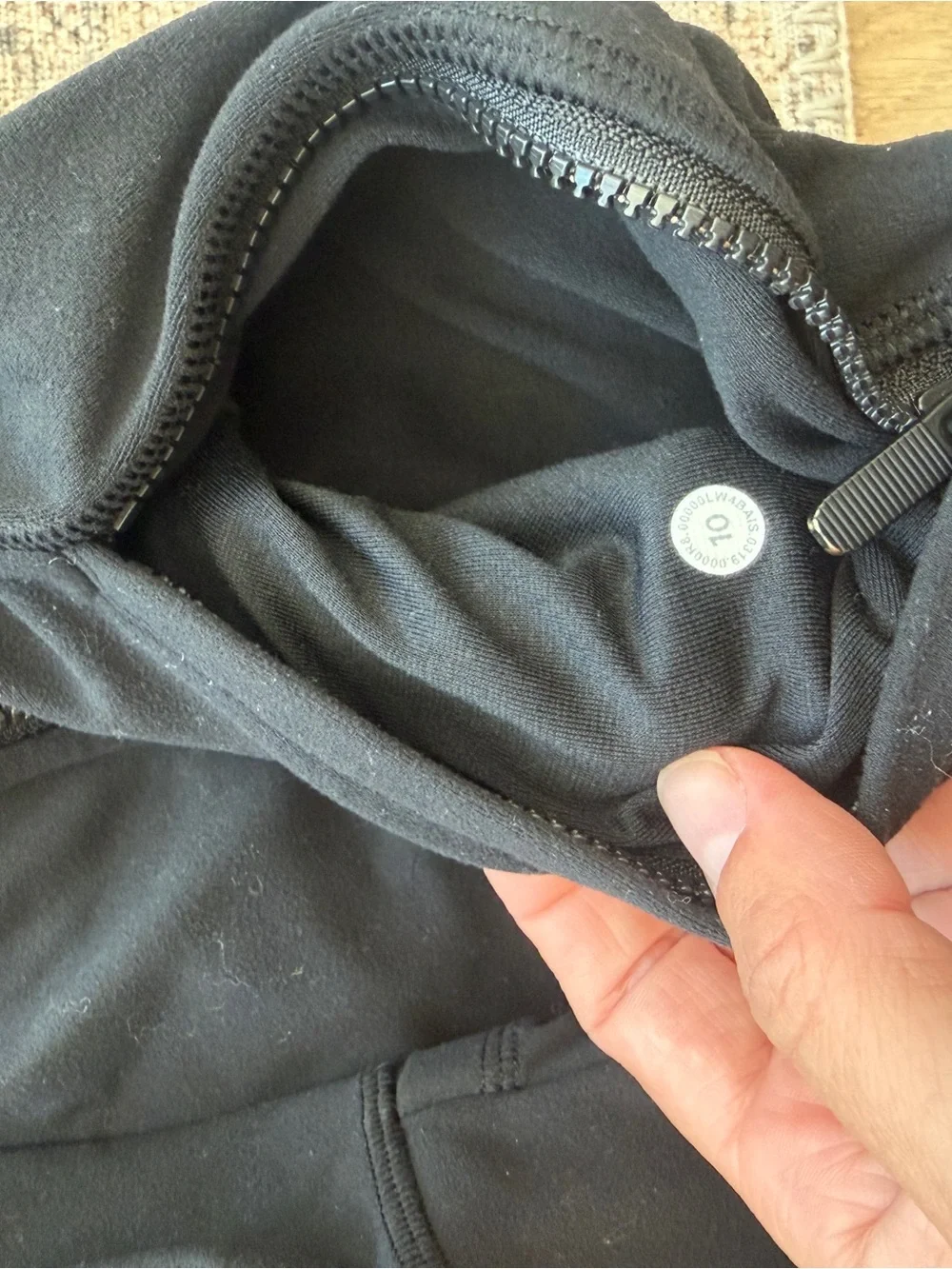 lululemon athletica Black Full-Zip Performance Hoodie